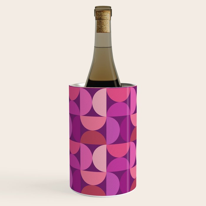 Mid Century Modern Shapes - Pink Magenta Wine Chiller Gallery Image 2