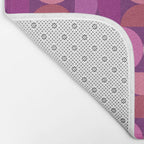 Mid Century Modern Shapes - Pink Magenta Bath Mat Gallery Image 2