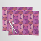 Mid Century Modern Shapes - Pink Magenta Placemat Gallery Image 1