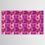 Mid Century Modern Shapes - Pink Magenta Tablecloth Gallery Image 2
