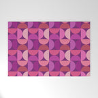 Mid Century Modern Shapes - Pink Magenta Welcome Mat Gallery Image 1