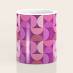Mid Century Modern Shapes - Pink Magenta Coffee Mug Gallery Image 4