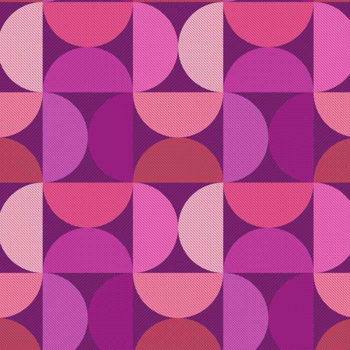 Mid Century Modern Shapes - Pink Magenta Coffee Mug Gallery Image 2