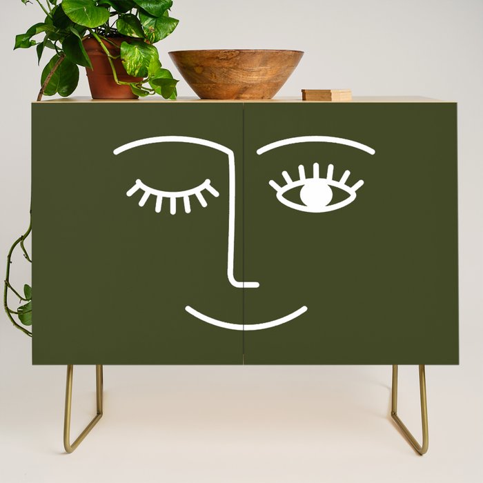 Wink (Olive Green) Credenza Gallery Image 1
