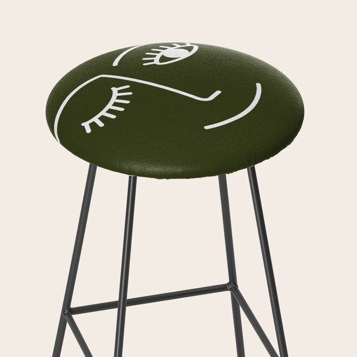 Wink (Olive Green) Stool Gallery Image 2