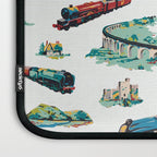 Busy Locomotives - Retro Children's Train Print Laptop Sleeve Gallery Image 3