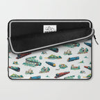 Busy Locomotives - Retro Children's Train Print Laptop Sleeve Gallery Image 2