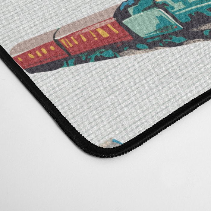Busy Locomotives - Retro Children's Train Print Desk Mat Gallery Image 4