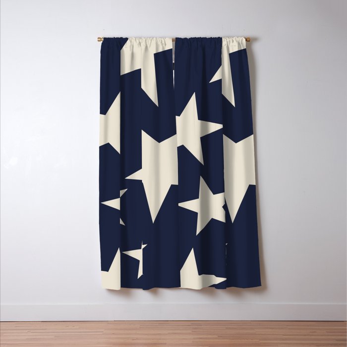 The Hamptons Big Ol' Stars Window Curtain Gallery Image 3