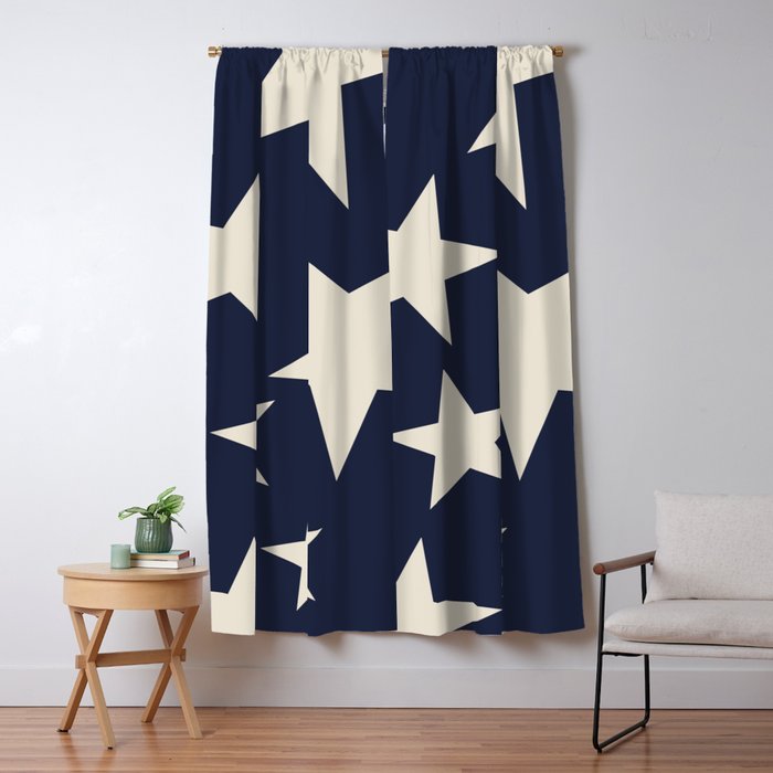 The Hamptons Big Ol' Stars Window Curtain Gallery Image 1