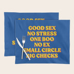 Good Sex, No Stress, One Boo, No Ex, Small Circle, Big Checks Placemat Gallery Image 1