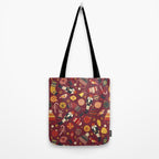 Retro Christmas Ornaments Tote Bag Gallery Image 2