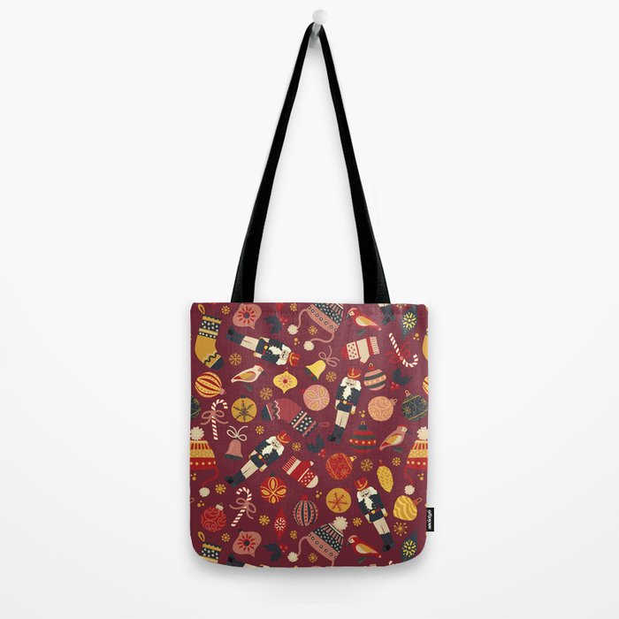 Retro Christmas Ornaments Tote Bag Gallery Image 2
