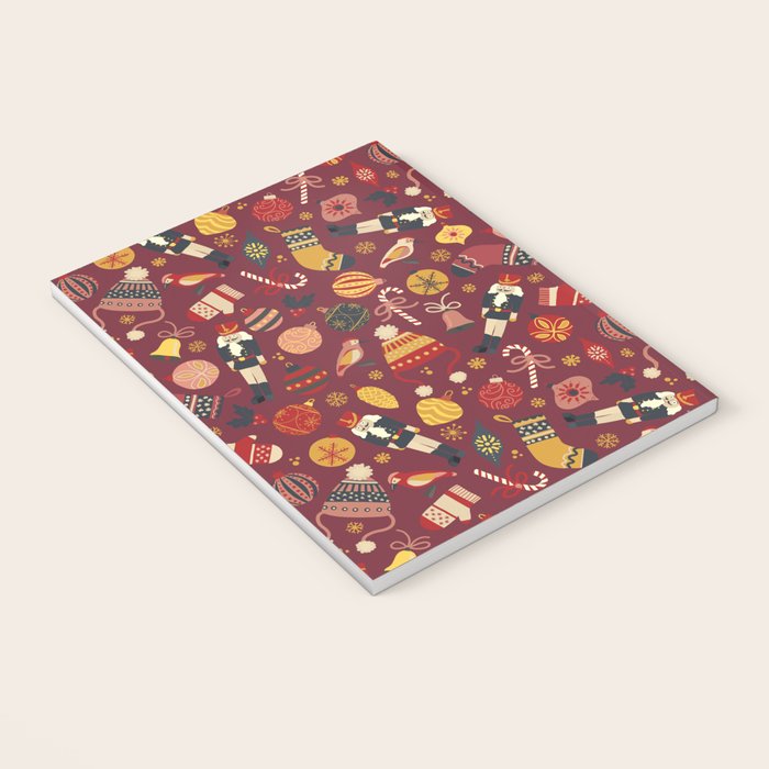 Retro Christmas Ornaments Notebook Gallery Image 3