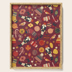 Retro Christmas Ornaments Serving Tray Gallery Image 1