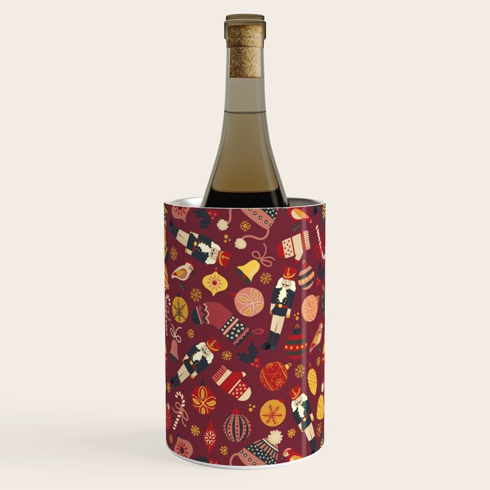 Retro Christmas Ornaments Wine Chiller Gallery Image 1