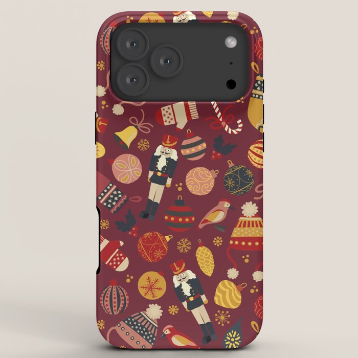 Retro Christmas Ornaments iPhone Case Gallery Image 8