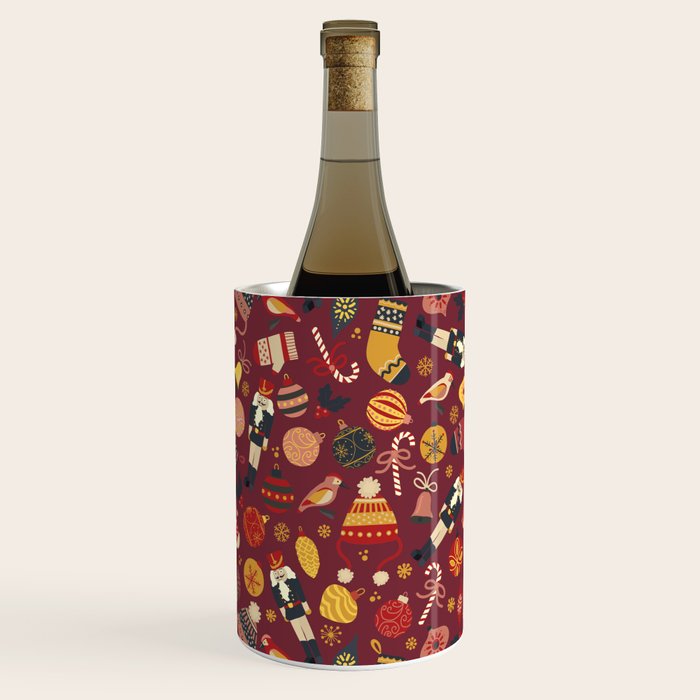 Retro Christmas Ornaments Wine Chiller Gallery Image 2