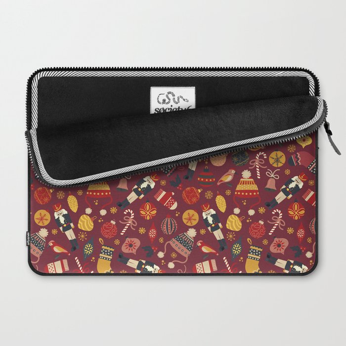 Retro Christmas Ornaments Laptop Sleeve Gallery Image 2