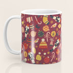 Retro Christmas Ornaments Coffee Mug Gallery Image 3