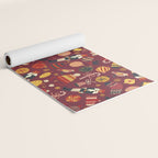 Retro Christmas Ornaments Yoga Mat Gallery Image 2
