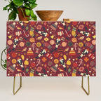 Retro Christmas Ornaments Credenza Gallery Image 1