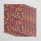 Retro Christmas Ornaments Wrapping Paper Gallery Image 3