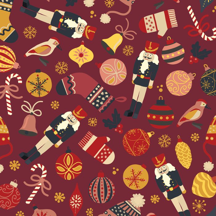 Retro Christmas Ornaments Coffee Mug Gallery Image 2