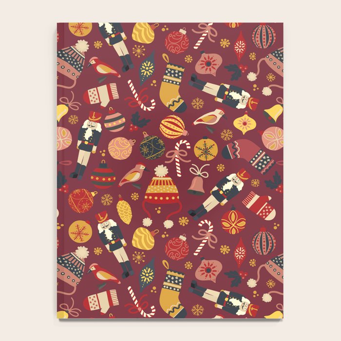 Retro Christmas Ornaments Notebook Gallery Image 4