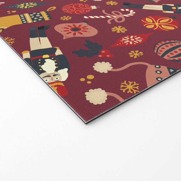 Retro Christmas Ornaments Welcome Mat Gallery Image 2
