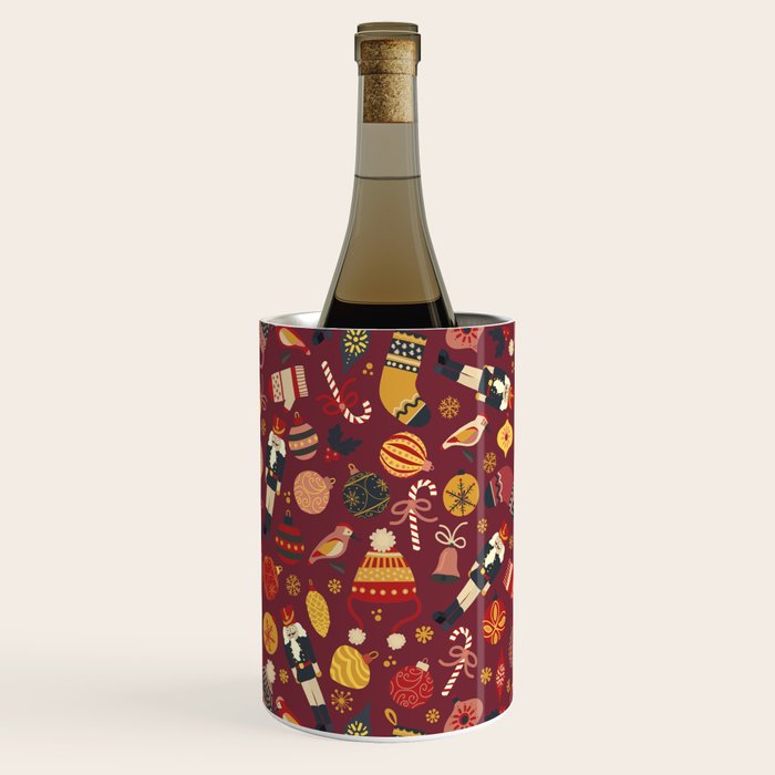 Retro Christmas Ornaments Wine Chiller Gallery Image 3