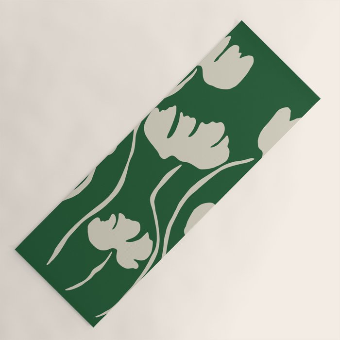 The magical Green floral Yoga Mat Gallery Image 1