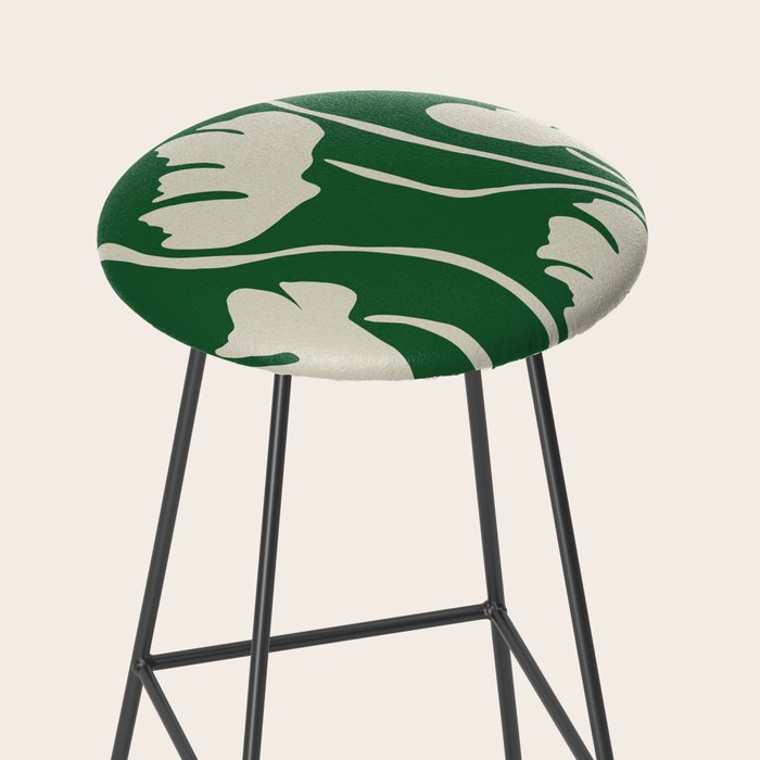 The magical Green floral Stool Gallery Image 2