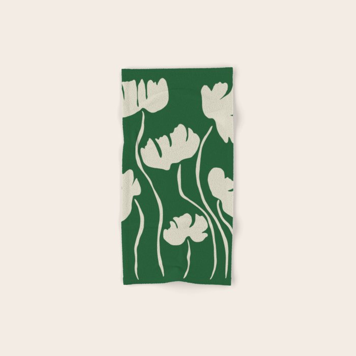 The magical Green floral Bath Towel Gallery Image 1