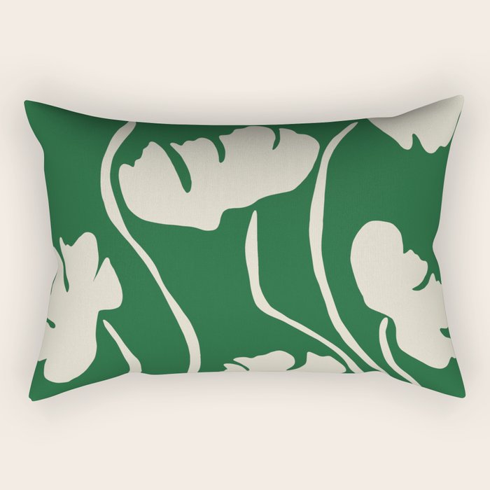The magical Green floral Rectangular Pillow Gallery Image 2