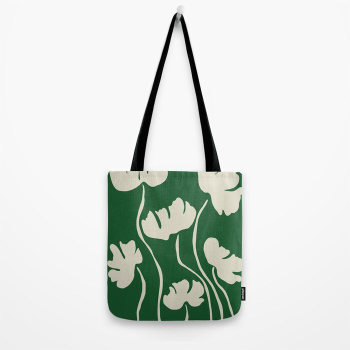 The magical Green floral Tote Bag Gallery Image 2