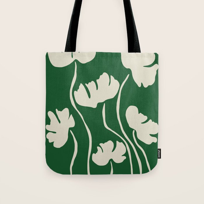 The magical Green floral Tote Bag Gallery Image 1
