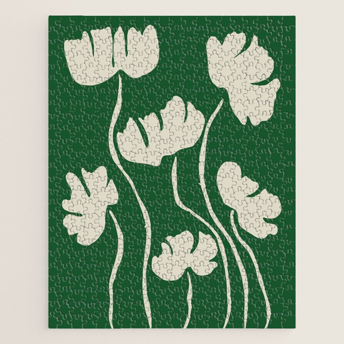 The magical Green floral Jigsaw Puzzle Gallery Image 1