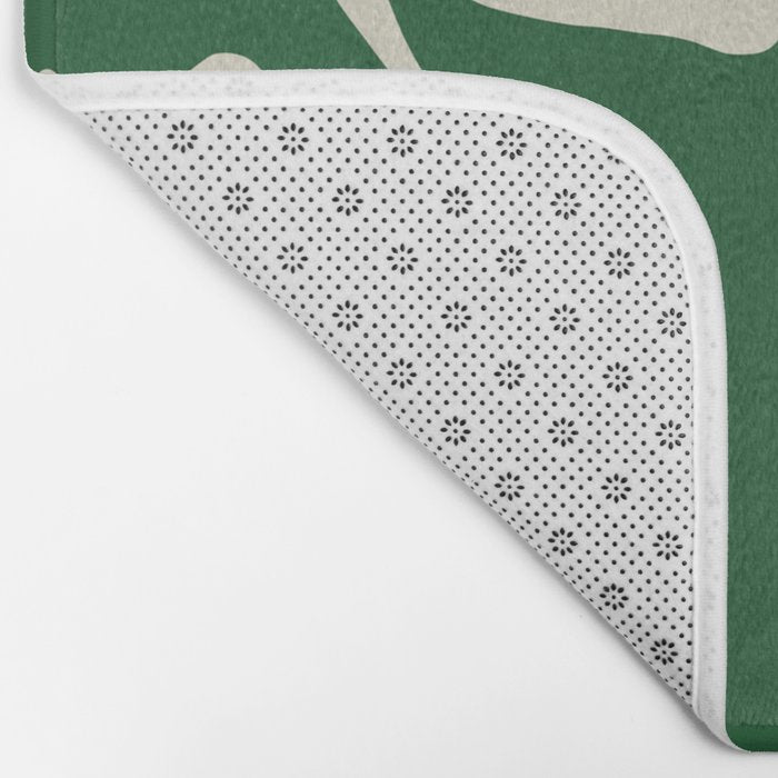 The magical Green floral Bath Mat Gallery Image 2