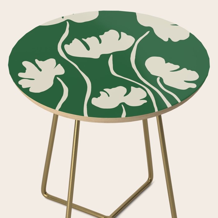 The magical Green floral Side Table Gallery Image 2