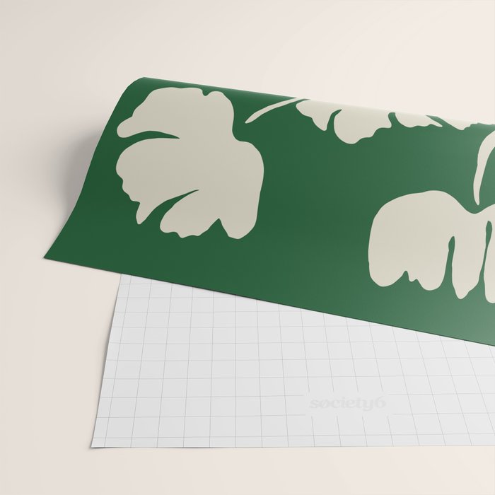 The magical Green floral Wrapping Paper Gallery Image 2