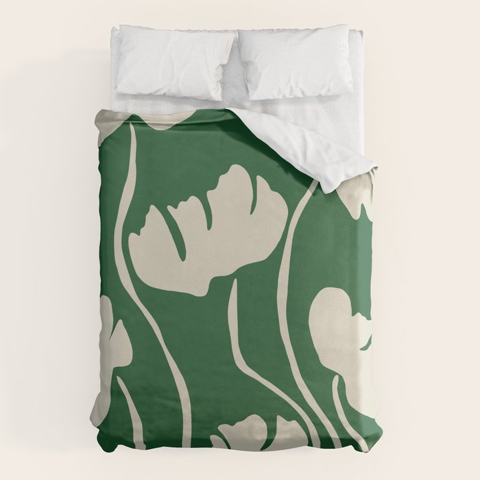 The magical Green floral Duvet Cover Gallery Image 1