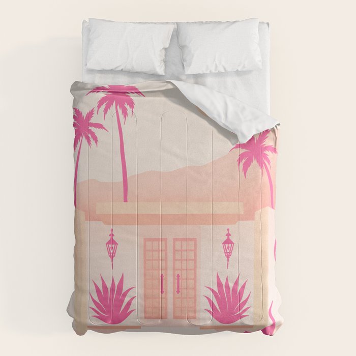 Palm Springs Home - Pink OmbrÃ© Comforter Gallery Image 6
