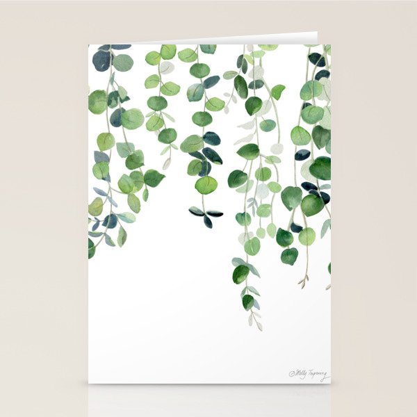 Eucalyptus Watercolor 2  Stationery Card Gallery Image 2