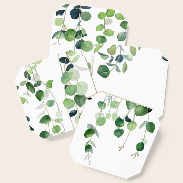 Eucalyptus Watercolor 2  Coaster Gallery Image 1