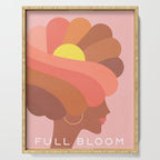 Full Bloom Girl Power Portrait Serving Tray Gallery Image 1