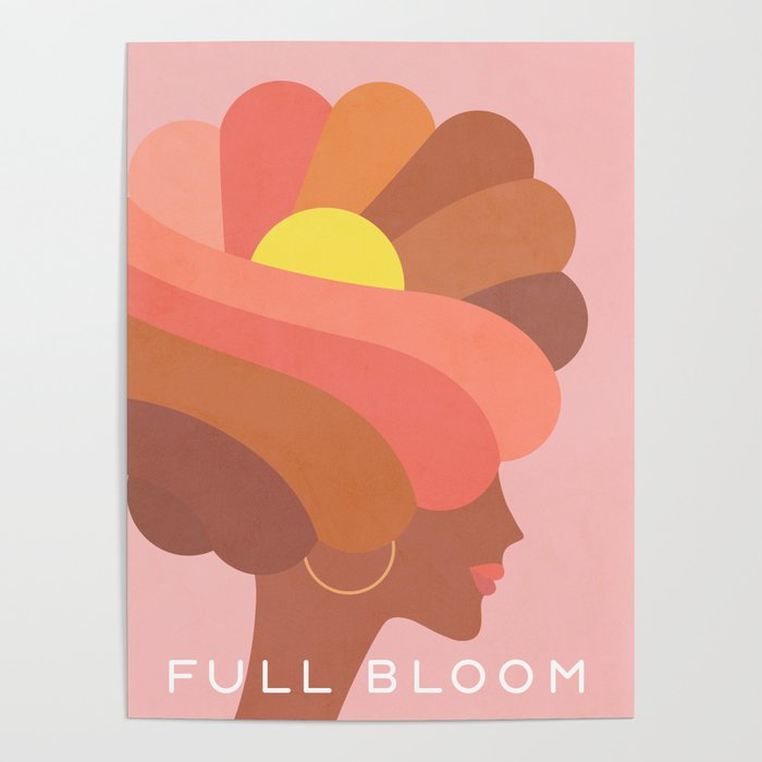Full Bloom Girl Power Portrait Poster Gallery Image 1