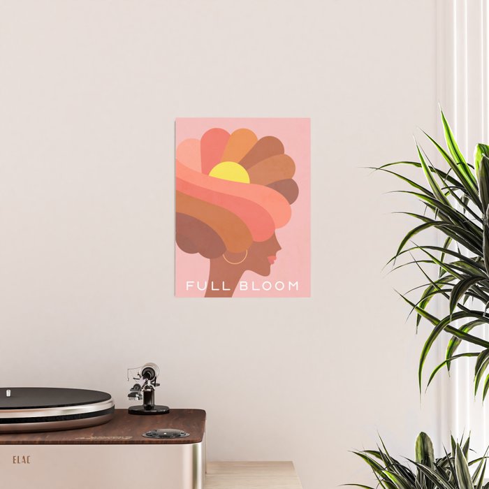 Full Bloom Girl Power Portrait Poster Gallery Image 2