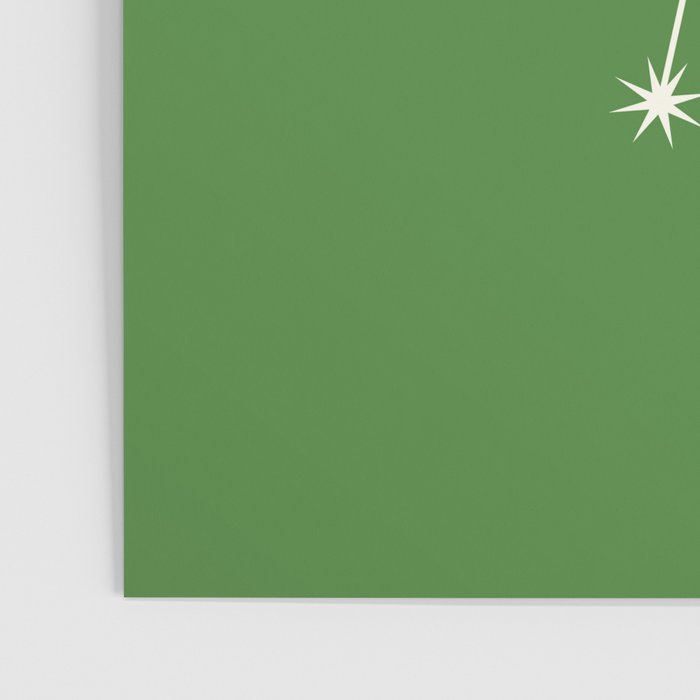 Cancer Zodiac Star Constellation Line Art Kelly Green Poster Gallery Image 3