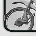 Motorcycle Jumper, Vintage Black and White Old Photo Laptop Sleeve Gallery Image 3